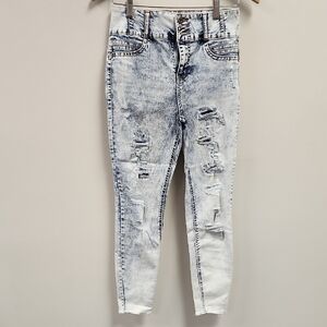 NOBO Women's Distressed Light Blue Skinny Jeans